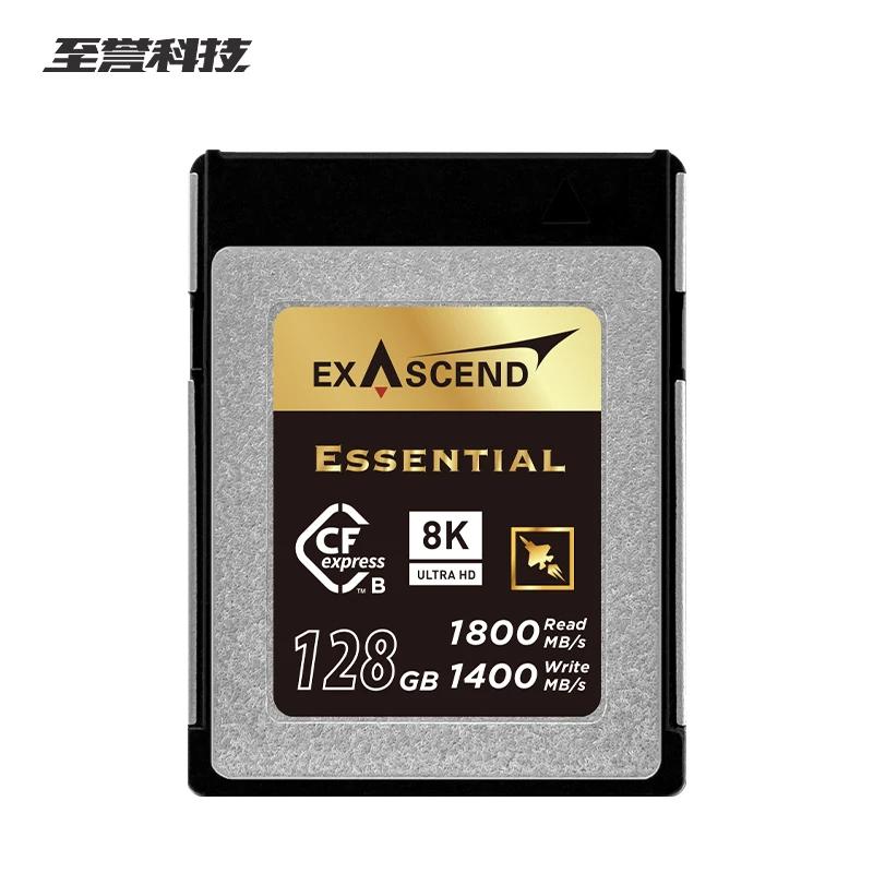 Exascend ī޶ CFexpress B Ÿ ޸ ī, ʼ  1800 MB/s CFe B ÷, 8K  ī, 128GB, 256GB, 512GB, 1TB